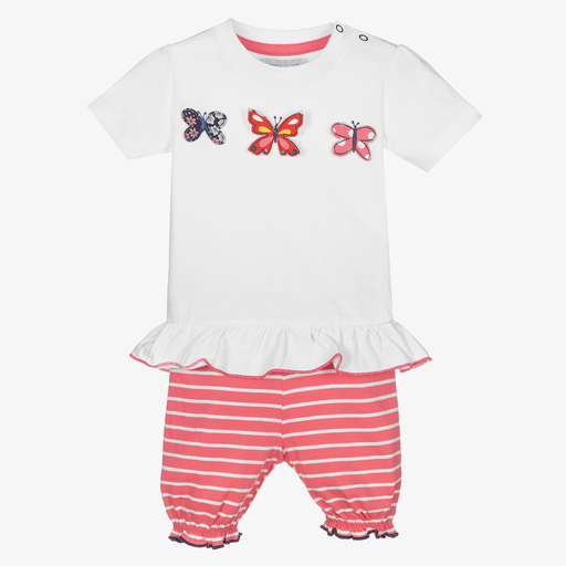 Lilly and Sid-Organic Cotton Baby Shorts Set | Childrensalon Outlet