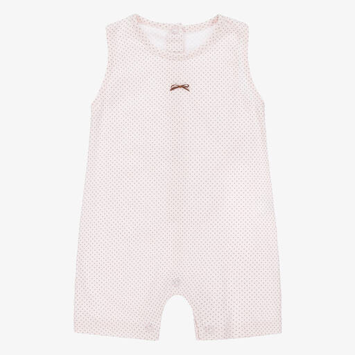 Linn-Baby Girls Pink Cotton Shortie | Childrensalon Outlet