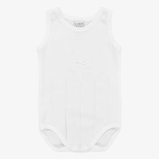 Linn-Baby Girls White Bodyvest | Childrensalon Outlet