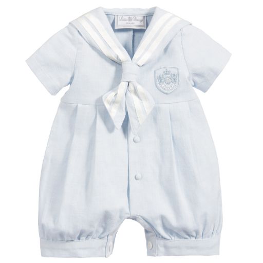 Little Darlings-Baby Blue Cotton Shortie | Childrensalon Outlet