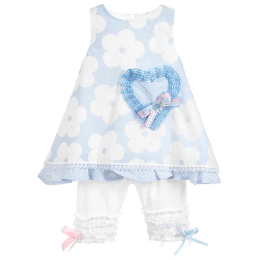 Little Darlings-Girls Cotton Dress & Leggings | Childrensalon Outlet