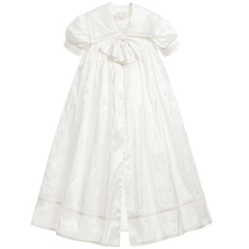 Little Darlings Occasion-Ivory Silk Ceremony Gown | Childrensalon Outlet