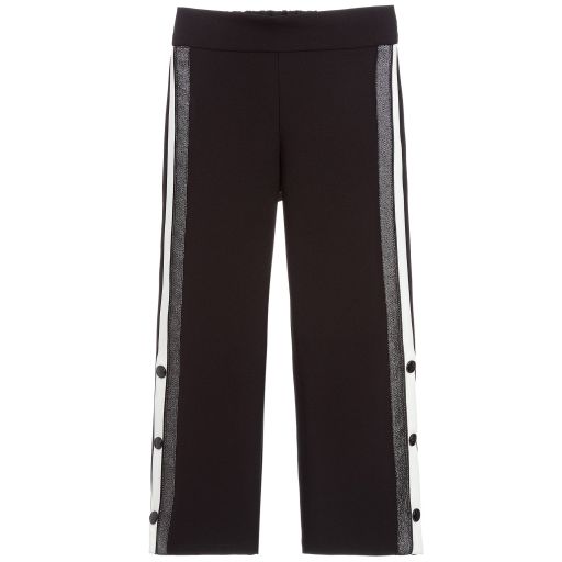 Loredana-Girls Black Crêpe Trousers | Childrensalon Outlet