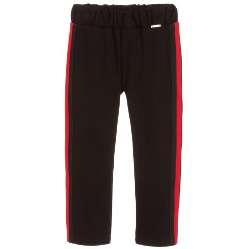 Loredana-Girls Black Jersey Trousers | Childrensalon Outlet