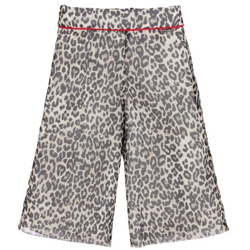 Loredana-Leopard Print Chiffon Culottes | Childrensalon Outlet