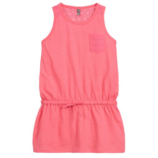 Losan-Girls Pink Cotton Dress | Childrensalon Outlet