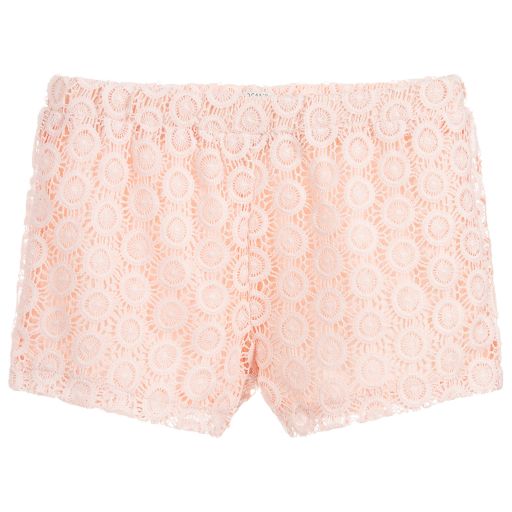 Losan-Girls Pink Lace Shorts | Childrensalon Outlet