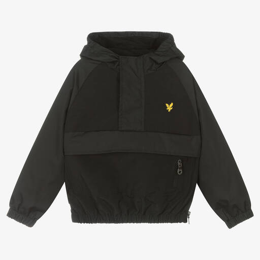 Lyle & Scott-Boys Black Showerproof Jacket | Childrensalon Outlet