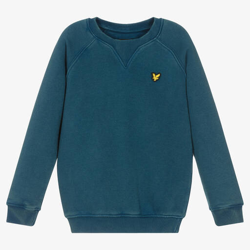 Lyle & Scott-Boys Blue Cotton Sweatshirt | Childrensalon Outlet