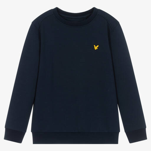 Lyle & Scott-Boys Blue Logo Sports Sweatshirt | Childrensalon Outlet