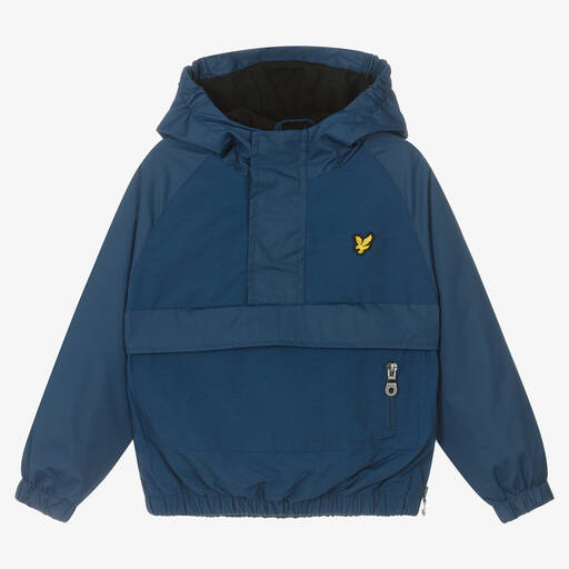 Lyle & Scott-Boys Blue Showerproof Jacket | Childrensalon Outlet