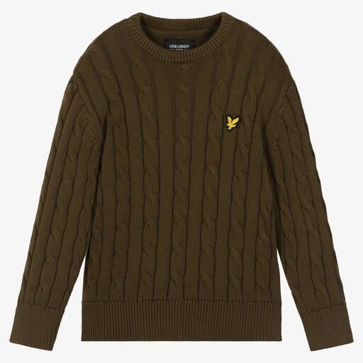 Boys black lyle and scott jumper sale