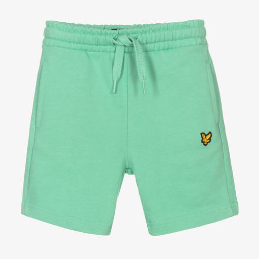 Lyle & Scott-Boys Green Cotton Shorts | Childrensalon Outlet