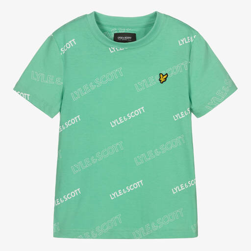 Lyle & Scott-Boys Green Cotton T-Shirt | Childrensalon Outlet