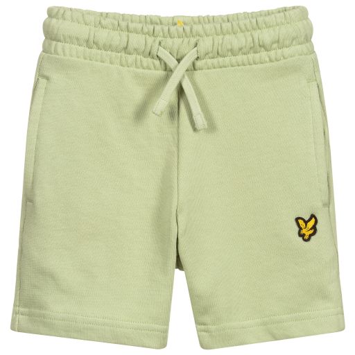 Lyle & Scott-Boys Green Jersey Shorts | Childrensalon Outlet