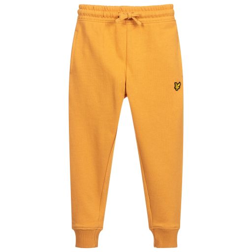 Lyle & Scott-Boys Orange Cotton Joggers | Childrensalon Outlet