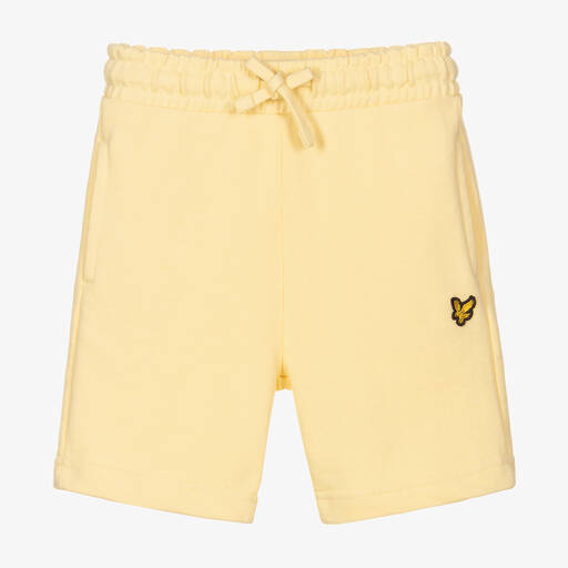 Lyle & Scott-Boys Yellow Cotton Shorts | Childrensalon Outlet