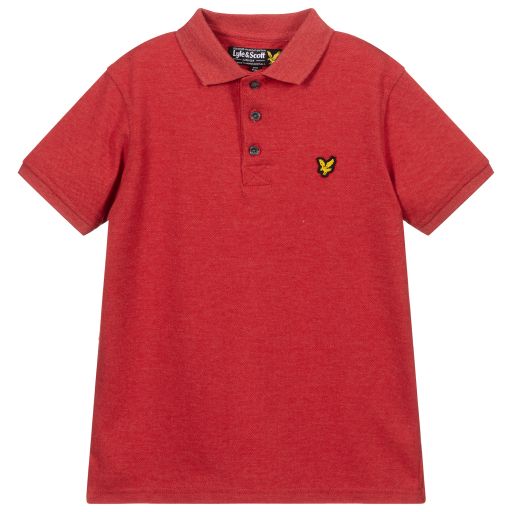 Lyle & Scott-Red Logo Polo Shirt | Childrensalon Outlet