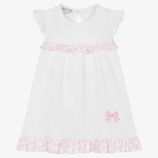 Magnolia Baby-Baby Girls Pink Gingham Bows Dress | Childrensalon Outlet