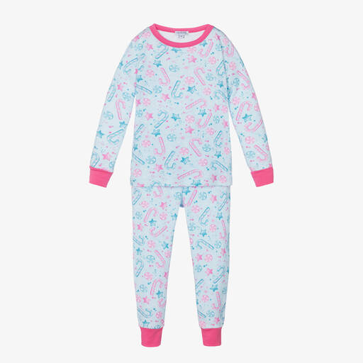 Magnolia Baby-Girls Pink & Blue Pyjamas | Childrensalon Outlet