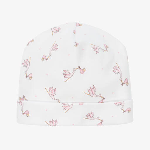 Magnolia Baby-Girls White Cotton Newborn Cap | Childrensalon Outlet