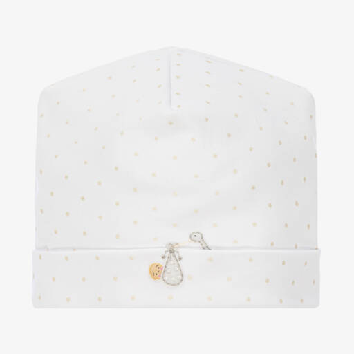 Magnolia Baby-Girls White Pima Cotton Cap | Childrensalon Outlet