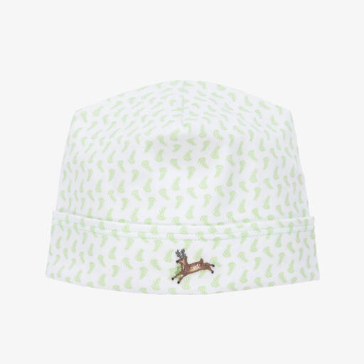 Magnolia Baby-Green Woods Cotton Baby Hat | Childrensalon Outlet