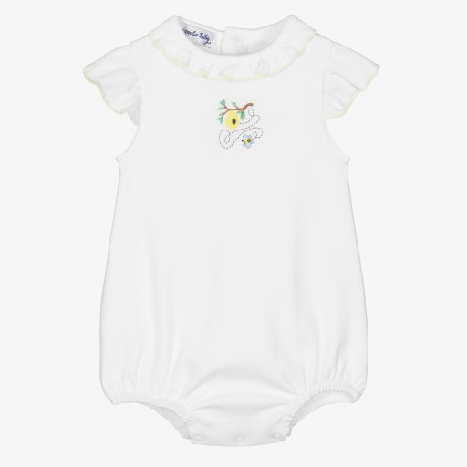 Magnolia Baby-تبّان قطن بيما لون أبيض للمولودات | Childrensalon Outlet