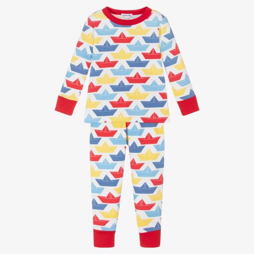 Magnolia Baby-Pima Cotton Boats Pyjamas | Childrensalon Outlet