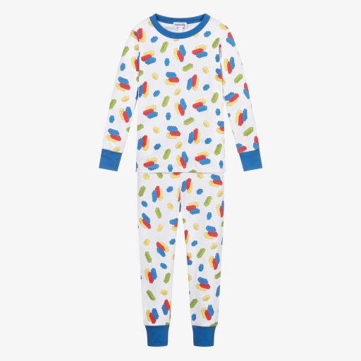 Magnolia Baby-Pima Cotton Brick Pyjamas | Childrensalon Outlet