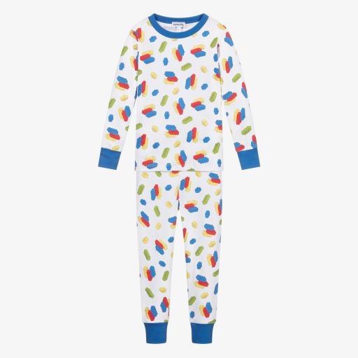 Magnolia Baby-Pima Cotton Brick Pyjamas | Childrensalon Outlet