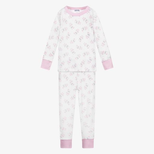 Magnolia Baby-Pima Cotton Kitty Pyjamas | Childrensalon Outlet