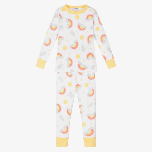 Magnolia Baby-Pima Cotton Rainbow Pyjamas | Childrensalon Outlet