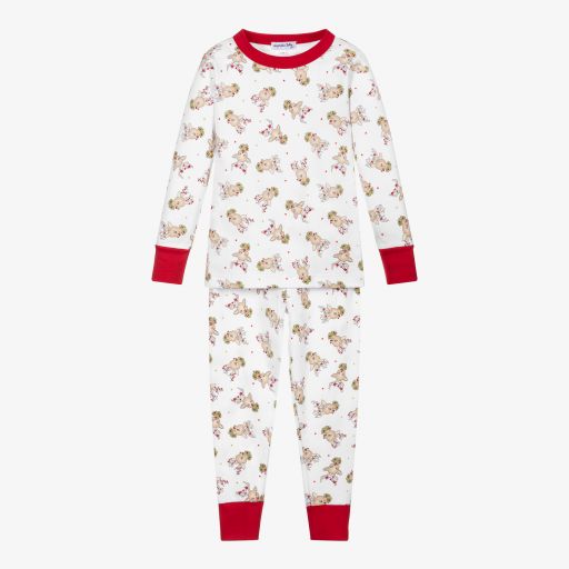 Magnolia Baby-Pima Cotton Reindeer Pyjamas | Childrensalon Outlet