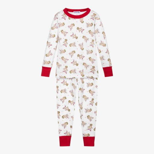 Magnolia Baby-Pima Cotton Reindeer Pyjamas | Childrensalon Outlet