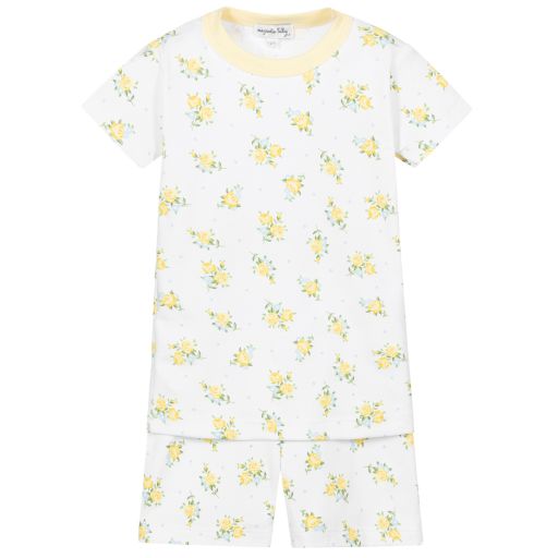 Magnolia Baby-Короткая пижама из хлопка пима | Childrensalon Outlet