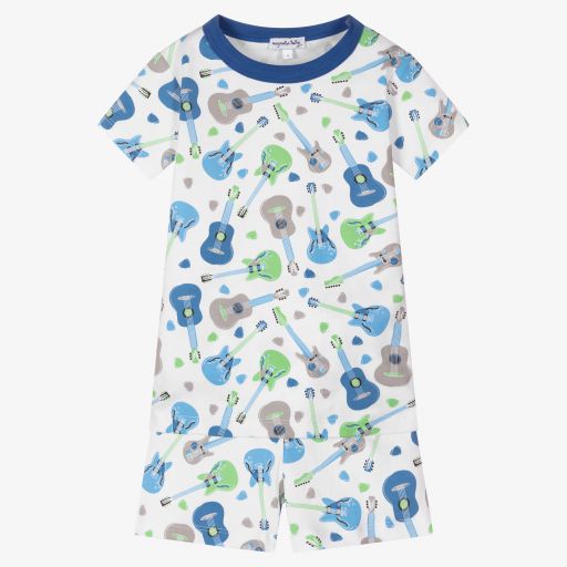 Magnolia Baby-Pima Guitar Short Pyjamas | Childrensalon Outlet