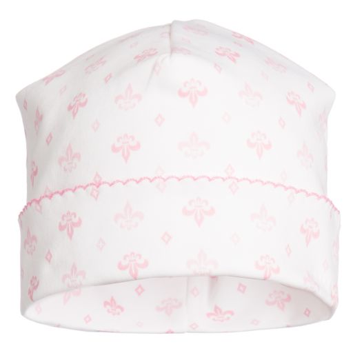 Magnolia Baby-Pink Pima Cotton Baby Hat | Childrensalon Outlet