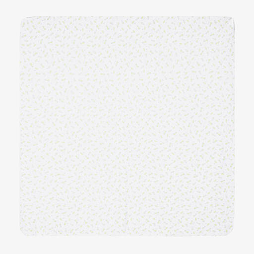 Magnolia Baby-White Cotton On The Green Swaddle (100cm) | Childrensalon Outlet