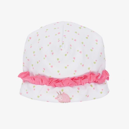 Magnolia Baby-قبعة قطن بيما لون أبيض للمولودات | Childrensalon Outlet