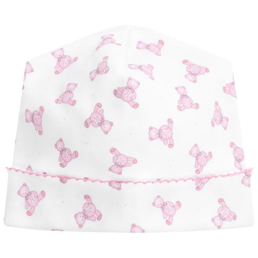 Magnolia Baby-White Pima Cotton Hat | Childrensalon Outlet