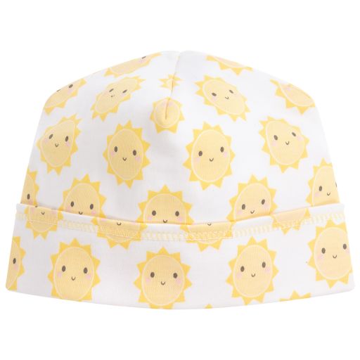 Magnolia Baby-Yellow Pima Cotton Hat | Childrensalon Outlet