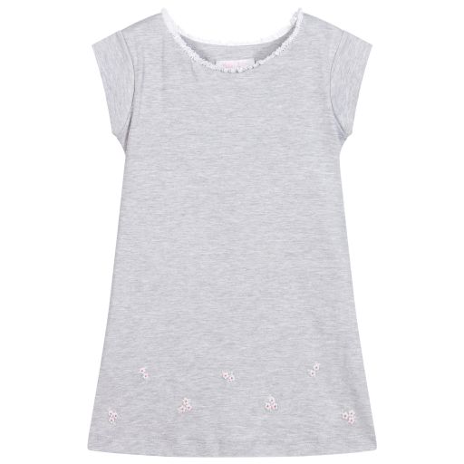 Malvi & Co-Grey Cotton Jersey Dress | Childrensalon Outlet
