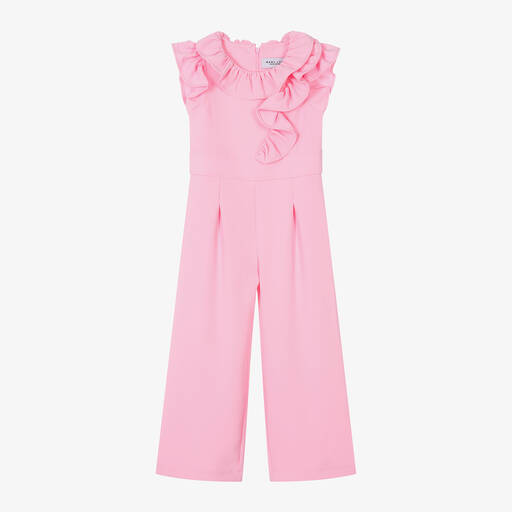 Mama Luma-Розовый комбинезон с рюшами для девочек | Childrensalon Outlet