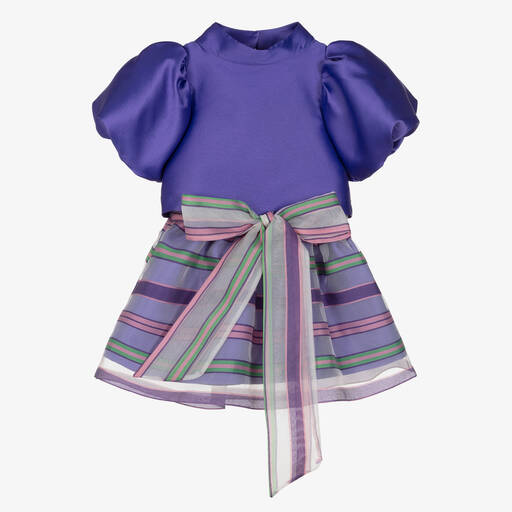 Mama Luma-Violettes Top & Streifenrock Set | Childrensalon Outlet