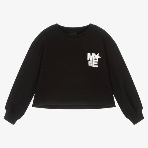 Marc Ellis-Black Cotton Logo Sweatshirt | Childrensalon Outlet