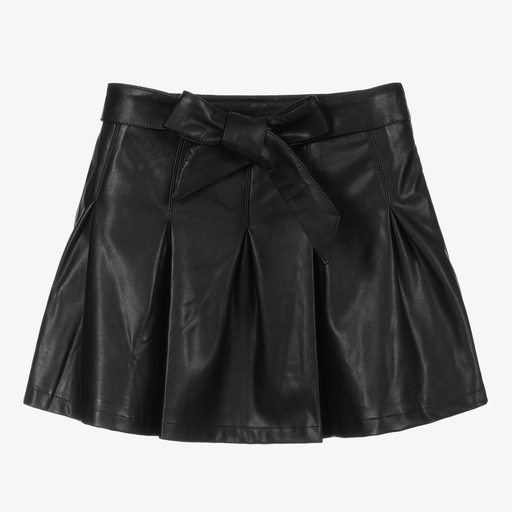 Marc Ellis-Black Faux Leather Skirt | Childrensalon Outlet