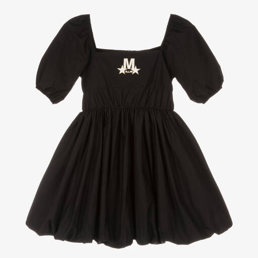 Marc Ellis-Girls Black Cotton Puffball Dress | Childrensalon Outlet