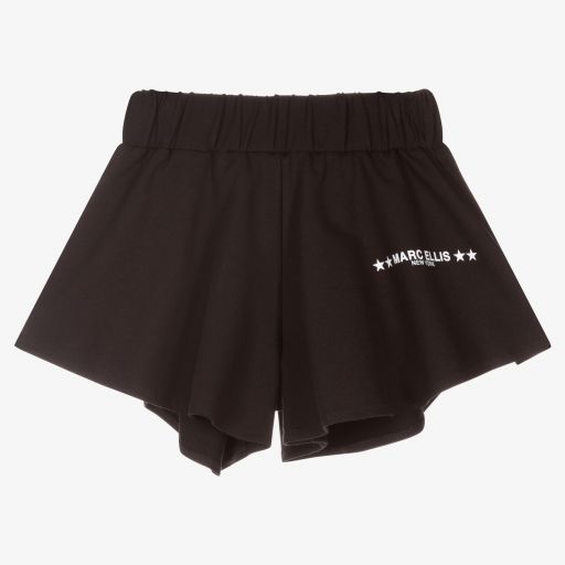 Marc Ellis-Girls Black Cotton Shorts | Childrensalon Outlet