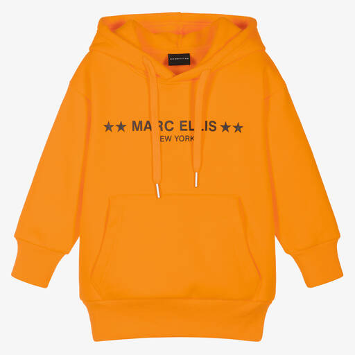 Marc Ellis-Girls Orange Logo Hoodie | Childrensalon Outlet